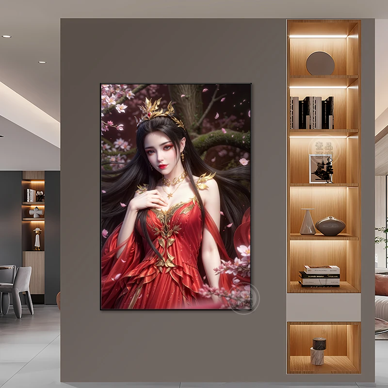 美杜莎斗破苍穹竖版挂画二次元动漫周边网咖电竞房宿舍卧室装饰画