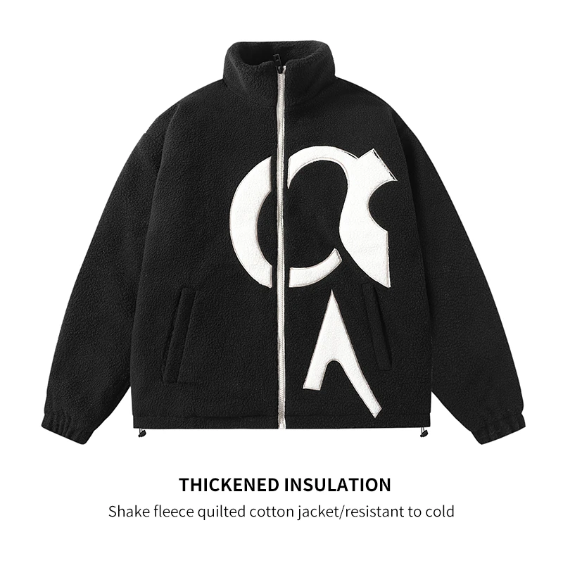 【晓东男装】2024秋冬季男士休闲运动潮流立领御寒保暖奥利絨6607