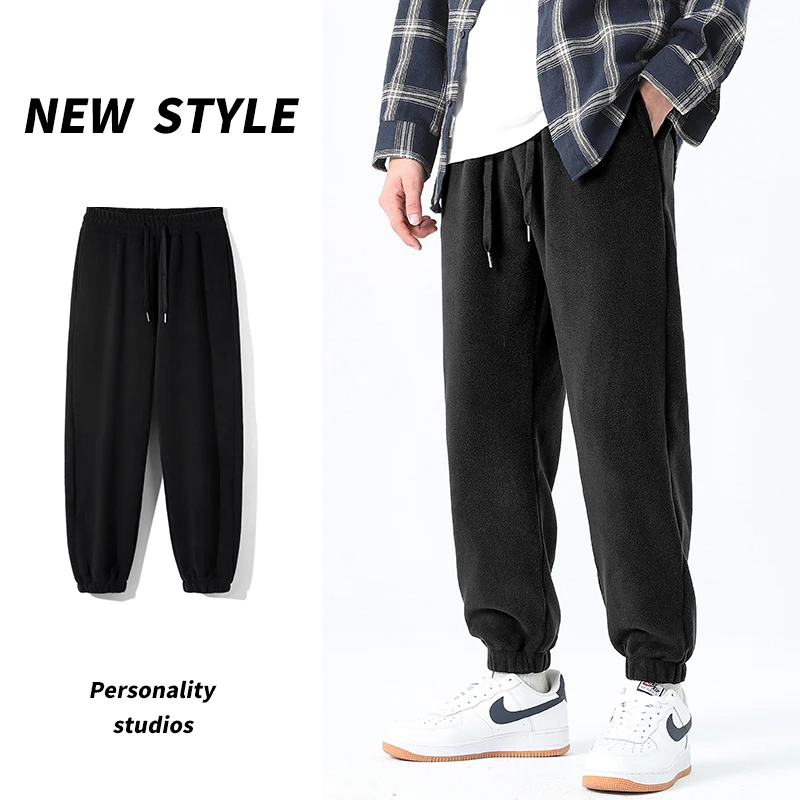 【晓东男装】2024男士冬季休闲裤运动百搭潮流加绒束脚卫裤813