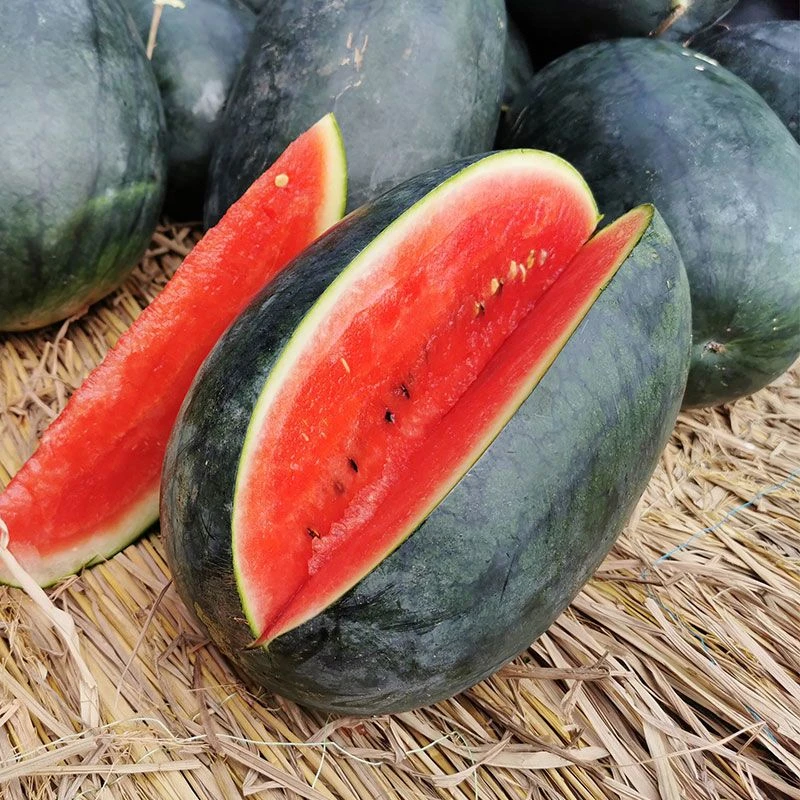 当季黑美人西瓜包沙包甜当季新鲜热带当季水果皮薄多汁包邮广西