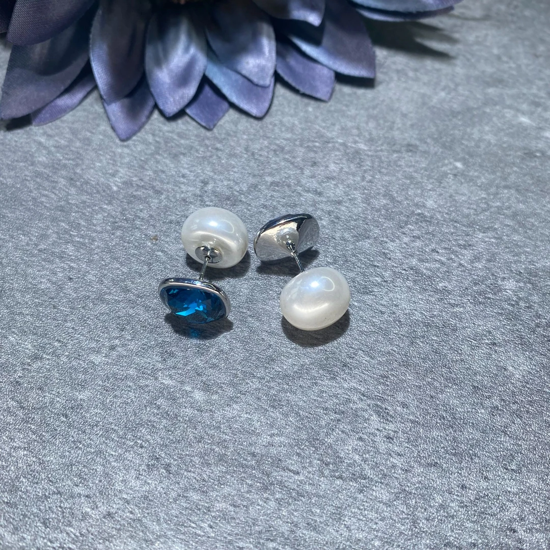 铜合金合成锆石耳饰 精致耳钉时尚轻奢耳饰1913