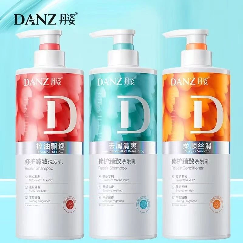 丹姿臻致洗发乳柔顺丝滑柔顺轻盈去屑清爽蓬松控油飘逸450g
