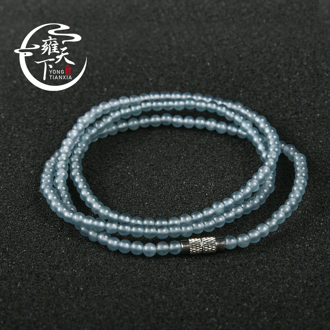 【雍天下】天然A货收藏级翡翠玻璃种小米珠 A10