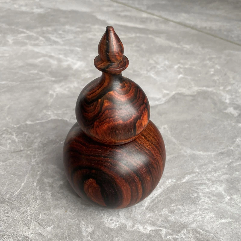 红木老挝大红酸枝葫芦牙签筒家用创意实木可爱牙签盒复古牙签罐