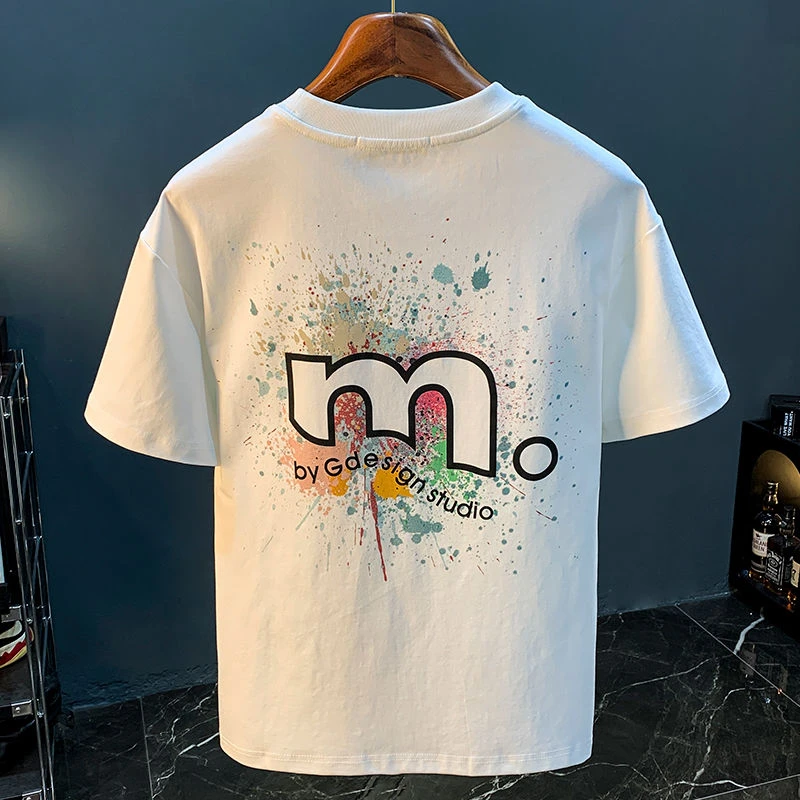 夏季韩版纯棉新款T恤短袖宽松薄款潮流印花半袖t上衣百搭舒适衣服