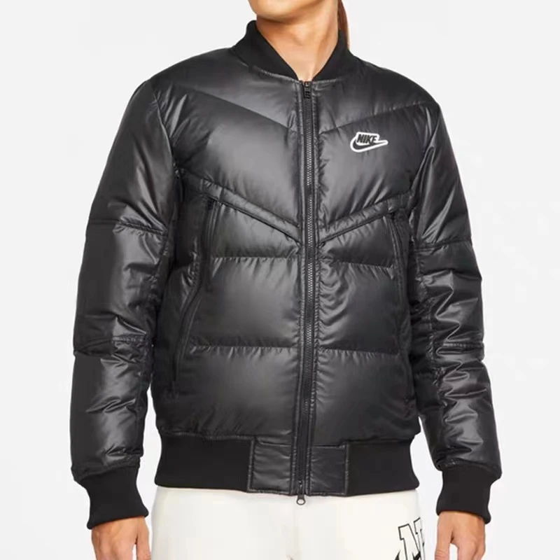 NIKE男士户外运动冬季休闲保暖立领短款羽绒服夹克外套DV4275-010