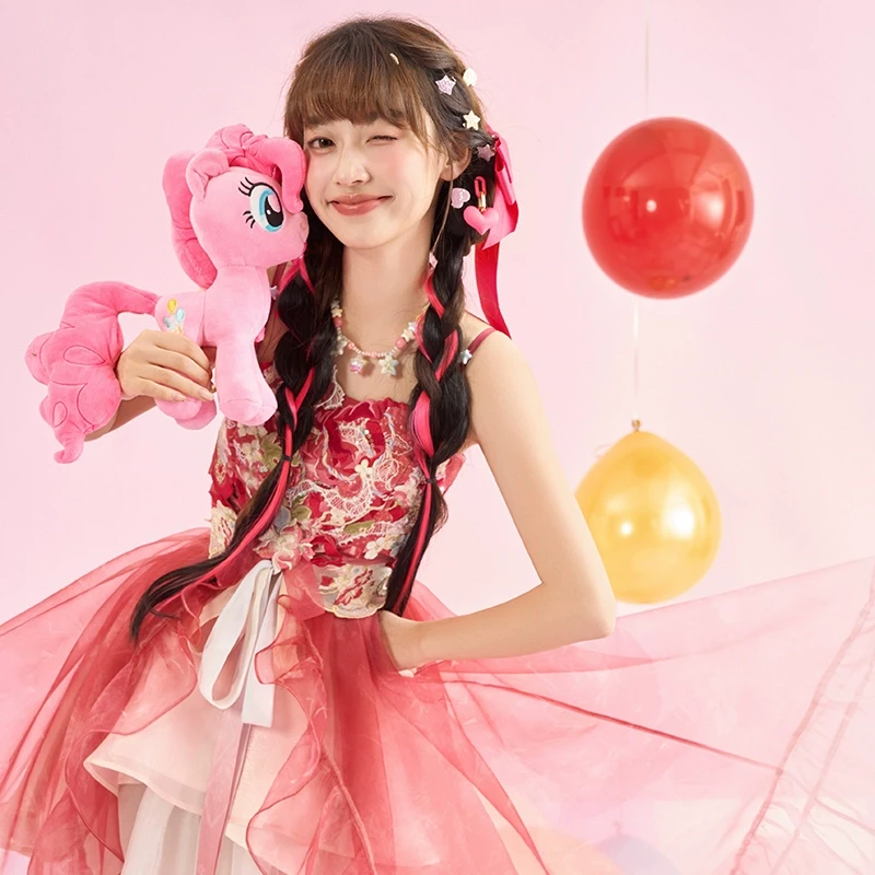 十三余小豆蔻儿[甜心派-小马宝莉联名] 汉洋折衷吊带裙改良汉服女