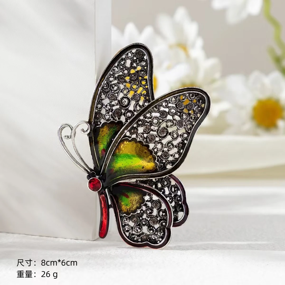 铜合金锆石胸针 高级感胸针胸花饰品   7332