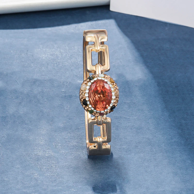 铜合金手镯 重工手工编制手镯轻奢饰品  5222