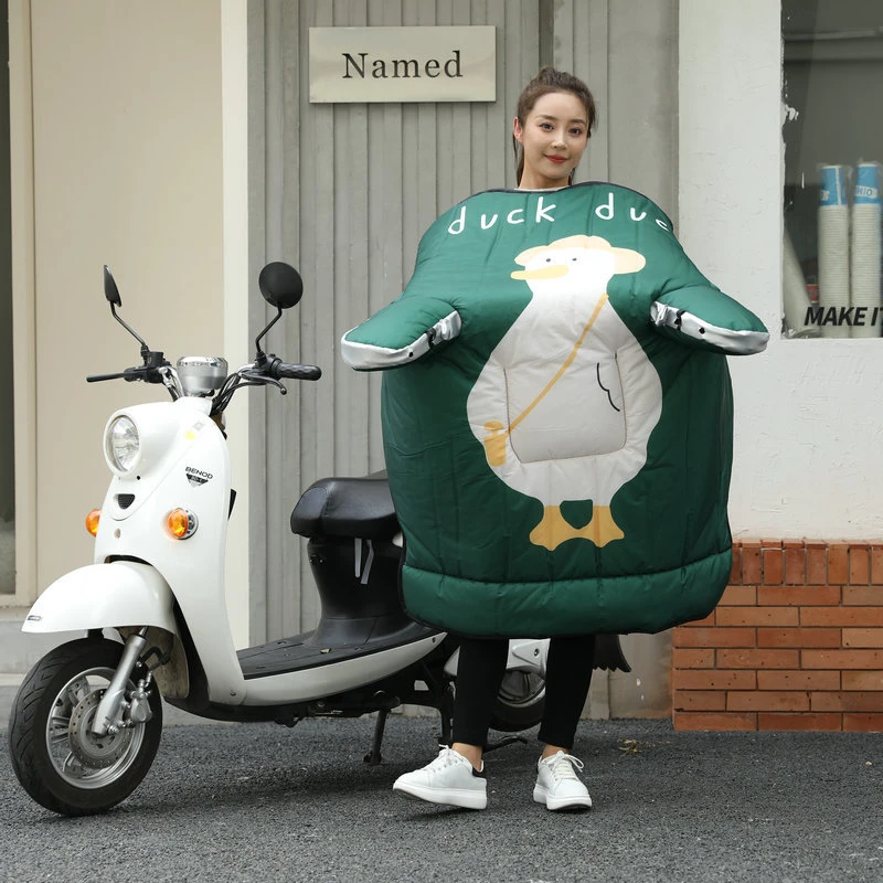 电动车挡风被冬季加厚防寒罩电瓶摩托春秋通用防水防风罩新款加绒
