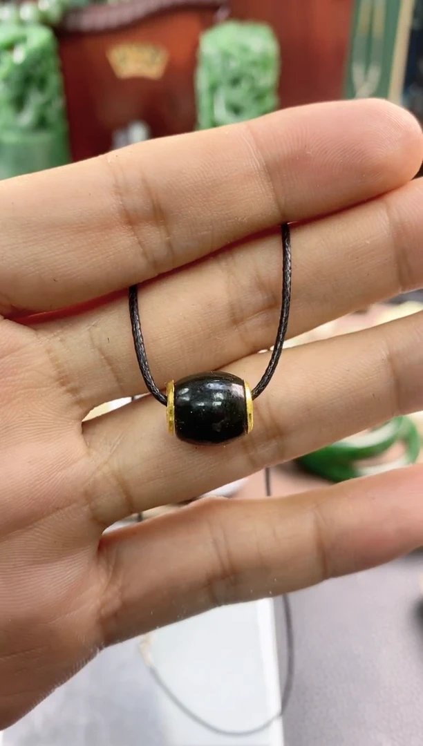 【闪购商品】和田玉挂件18K金镶嵌挂件