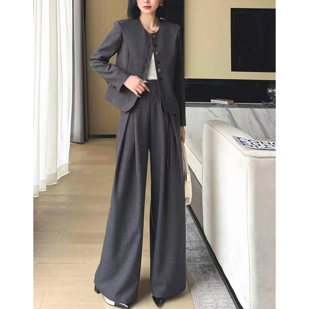 洋气外套阔腿裤套装ZBT32120