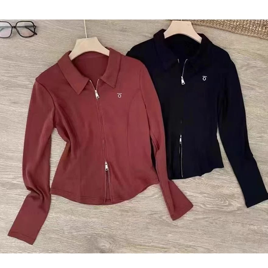 翻领双拉链上衣ZBS32042衣长55