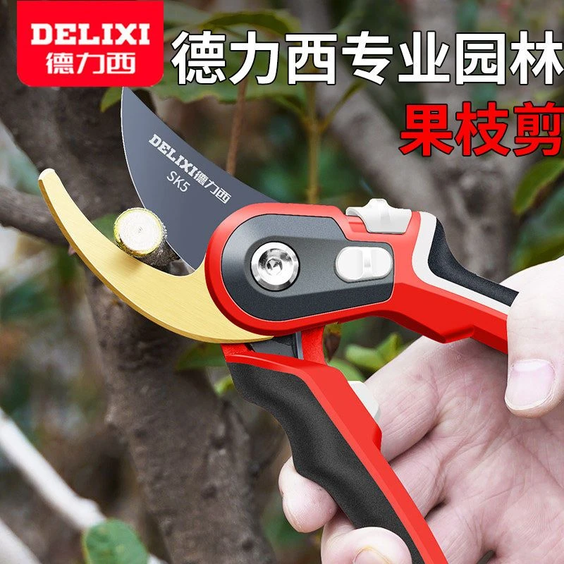 德力西修枝剪园艺剪果树剪修枝剪枝专用花枝剪刀花艺剪子绿化工具