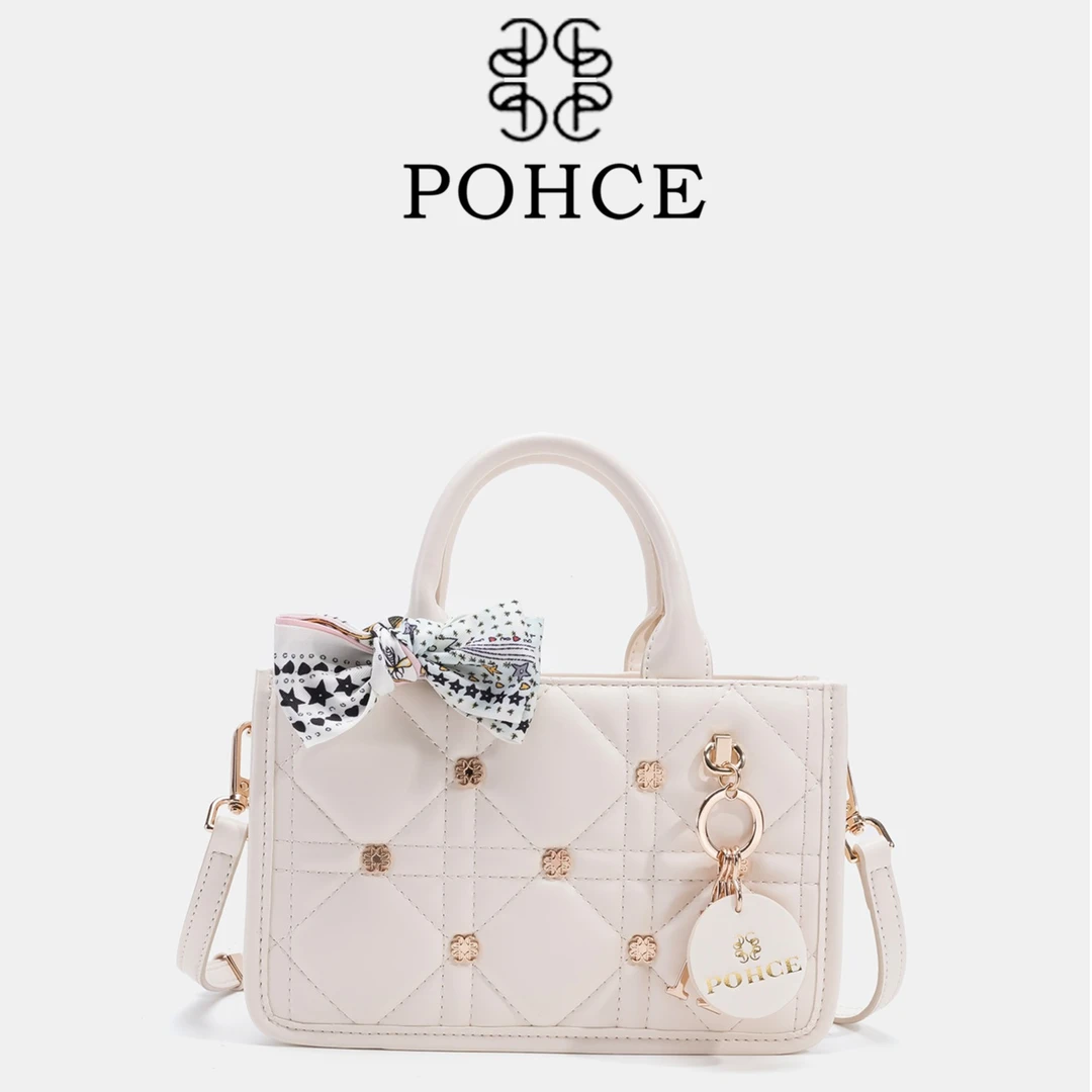 【小易优选】经典时尚百搭包包粉丝福利活动24071【送丝巾】米白