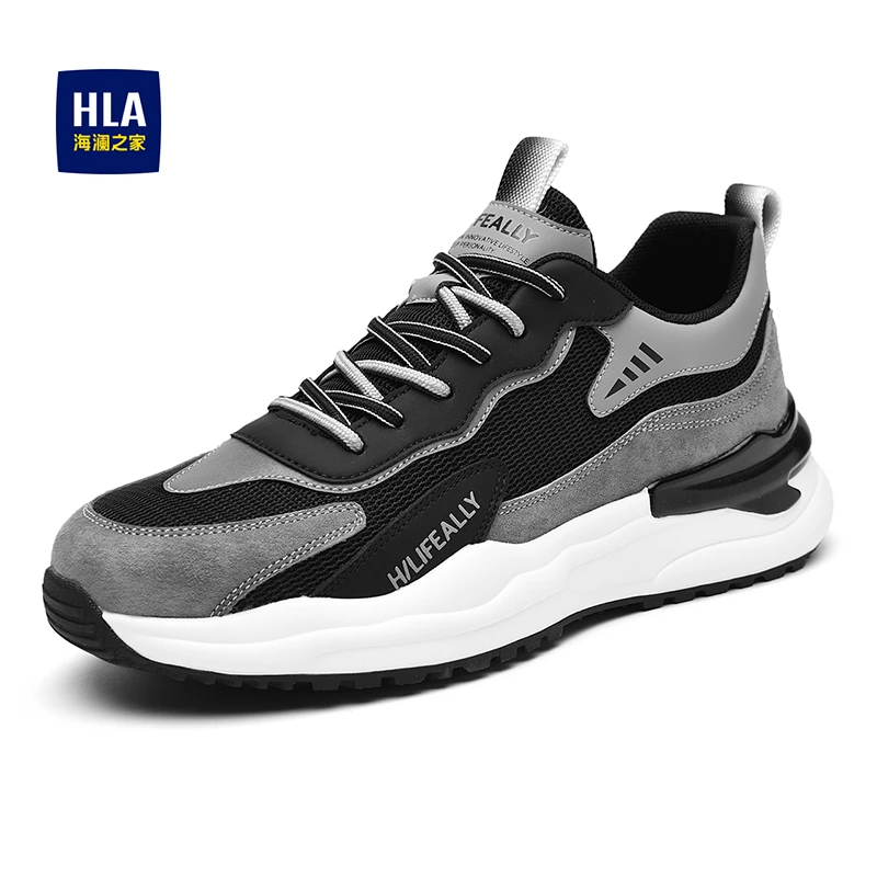 海澜之家男鞋2024春秋季新款运动鞋时尚透气百搭休闲鞋老爹鞋0093
