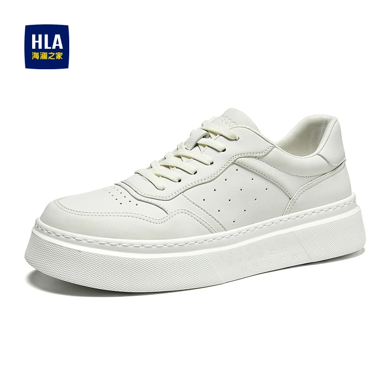 海澜之家男鞋2025秋冬舒适板鞋百搭板鞋时尚系带休闲小白鞋子280