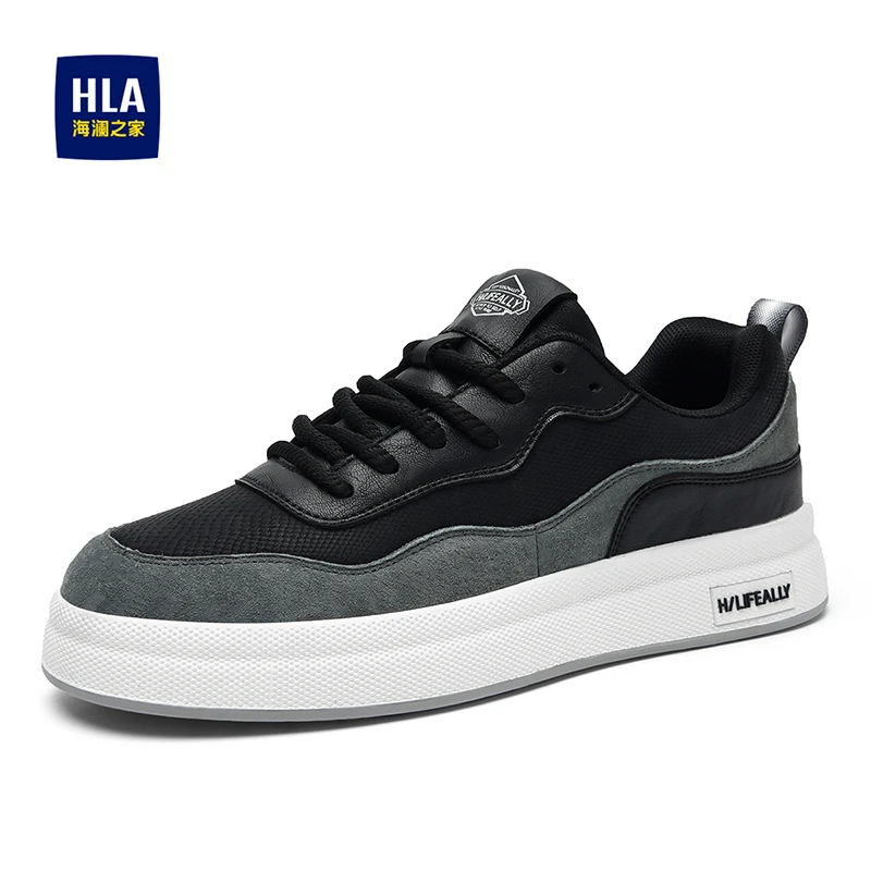 海澜之家男鞋2025秋季新款休闲鞋时尚潮流防滑百搭厚底舒适板鞋