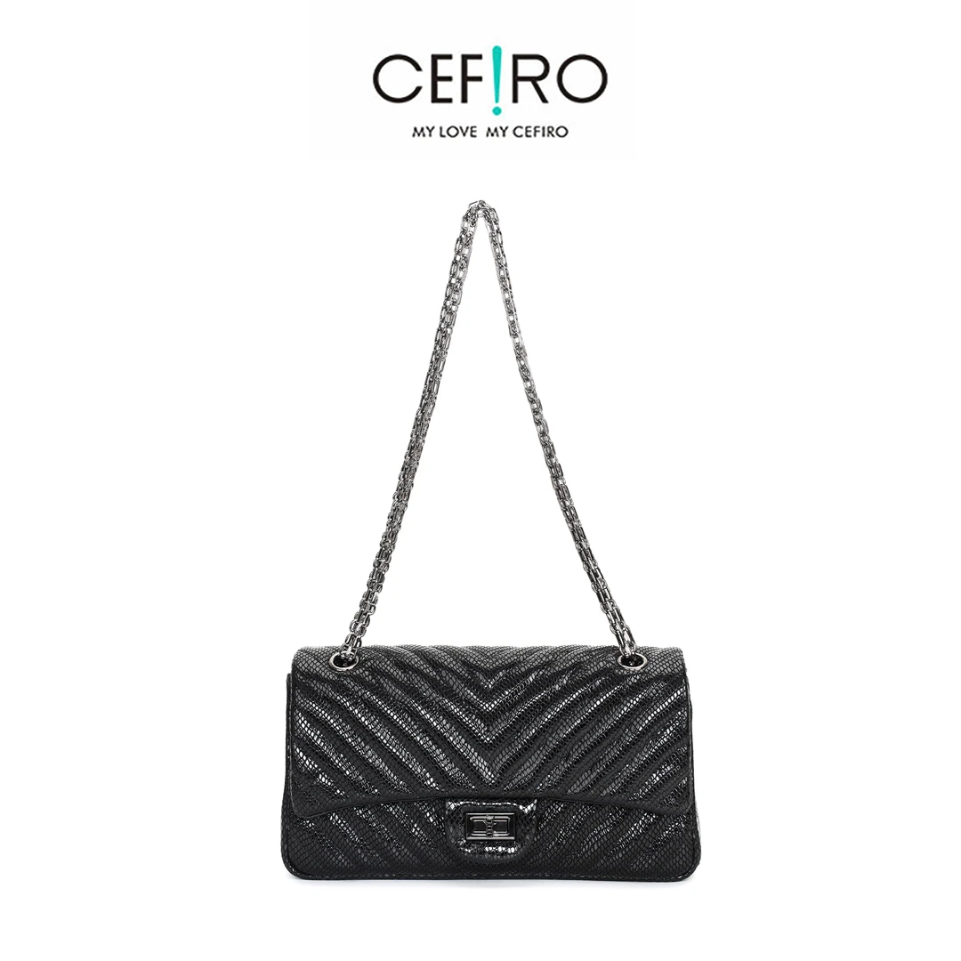 【CEFIRO · 塞飞洛】新品上新！新款女包 WGG-1FA265 黑色