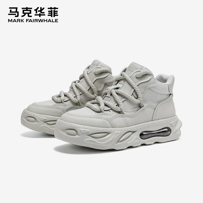 马克华菲正品高档增高男鞋2025品质新款品质潮牌运动鞋男板鞋百搭