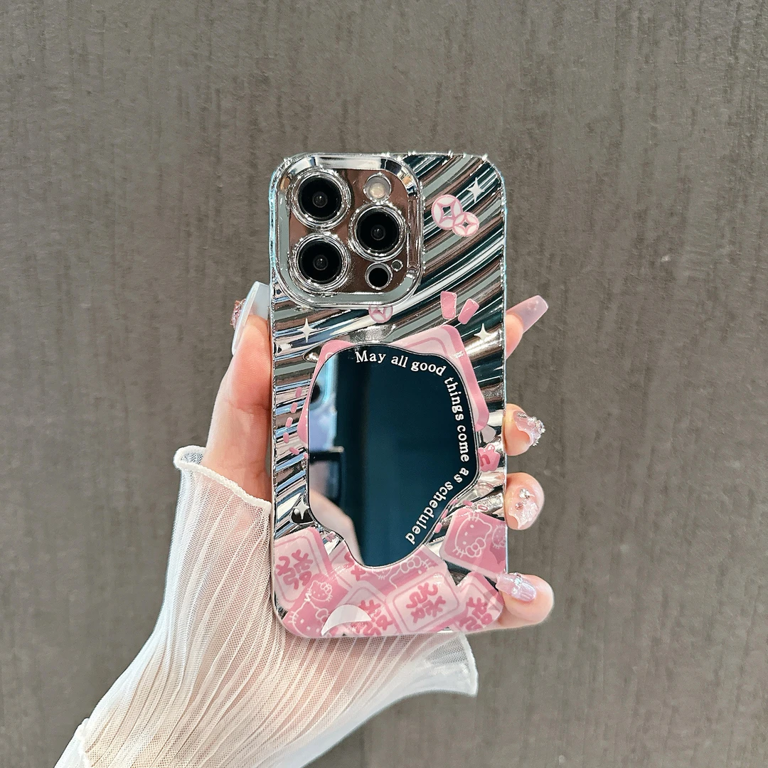 高级波纹适用苹果15iPhone华为荣耀P50/P60手机壳镜面电镀14