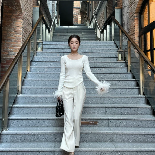 【冰爷粉丝专属】时髦感up_早春百搭王极简垂感气质休闲裤西裤