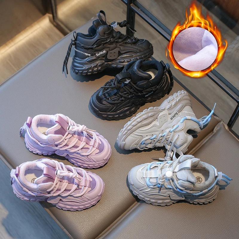 女童鞋老爹鞋2023秋冬新款儿童宝宝运动鞋中大童休闲鞋男童跑步鞋