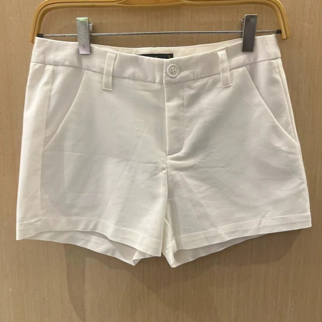 （红地专属）夏季新款休闲时尚纯色宽松百搭短裤女BAIF1458