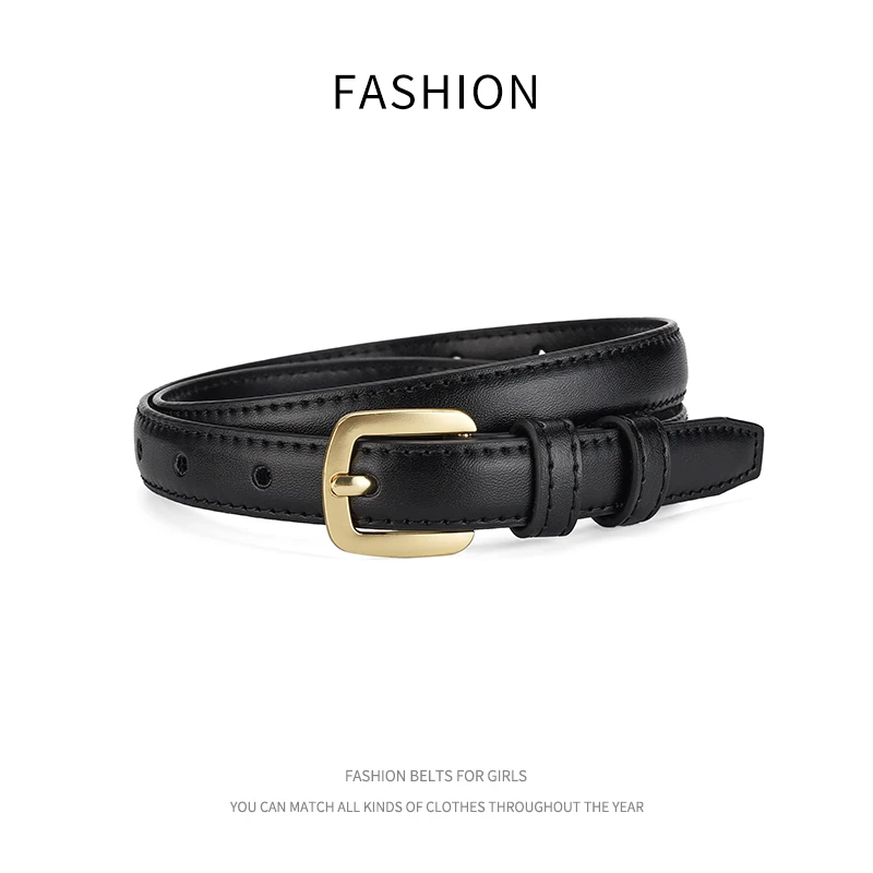 女士皮带针扣2025新款时尚细腰带韩版潮流百搭牛仔裤带装饰女皮带