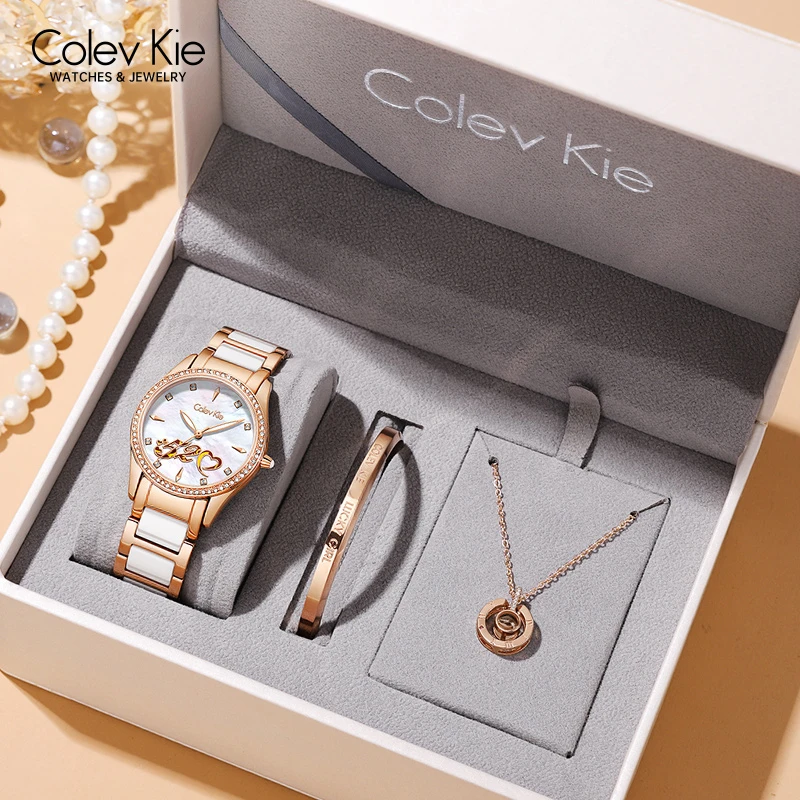 ColevKie手表旗舰店2025新款陶瓷520女士学生女款小众轻奢女表