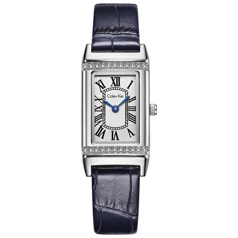 ColevKie正品手表女士2025新款十大品牌轻奢方形8025