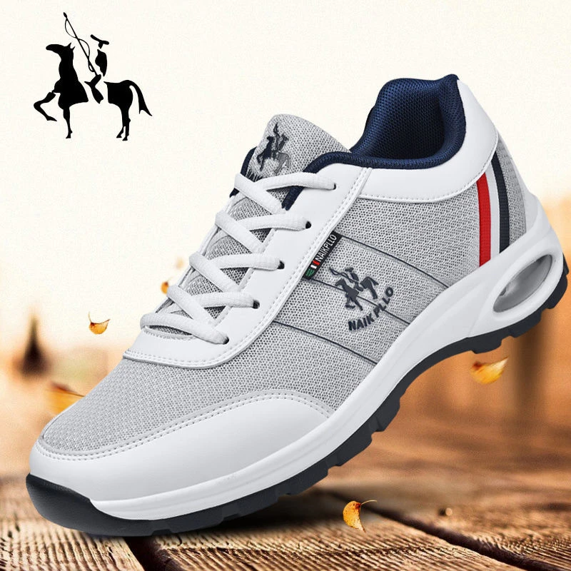 保罗男鞋网面防臭透气运动鞋百搭男士跑步鞋网鞋气垫休闲旅游鞋子