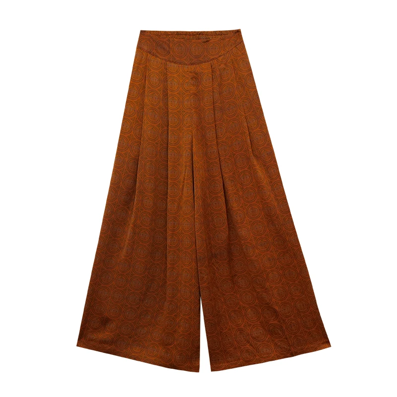 SUOER/娑尔团花重缎休闲裤SG1KY01101