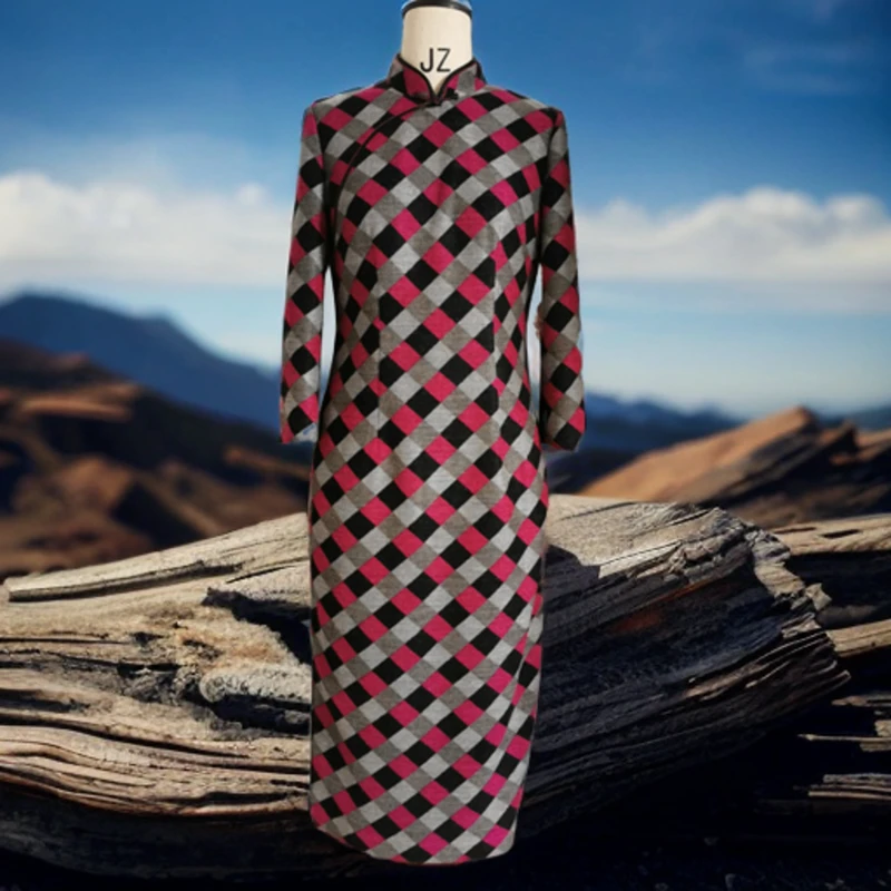 格格旗袍 G33DY020050秋冬旗袍复古