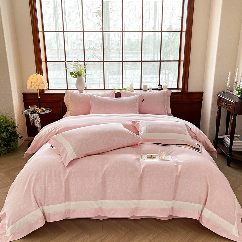 A类加厚100%全棉陶瓷温感超柔磨毛数码印花拼接四件套秋冬抗静电