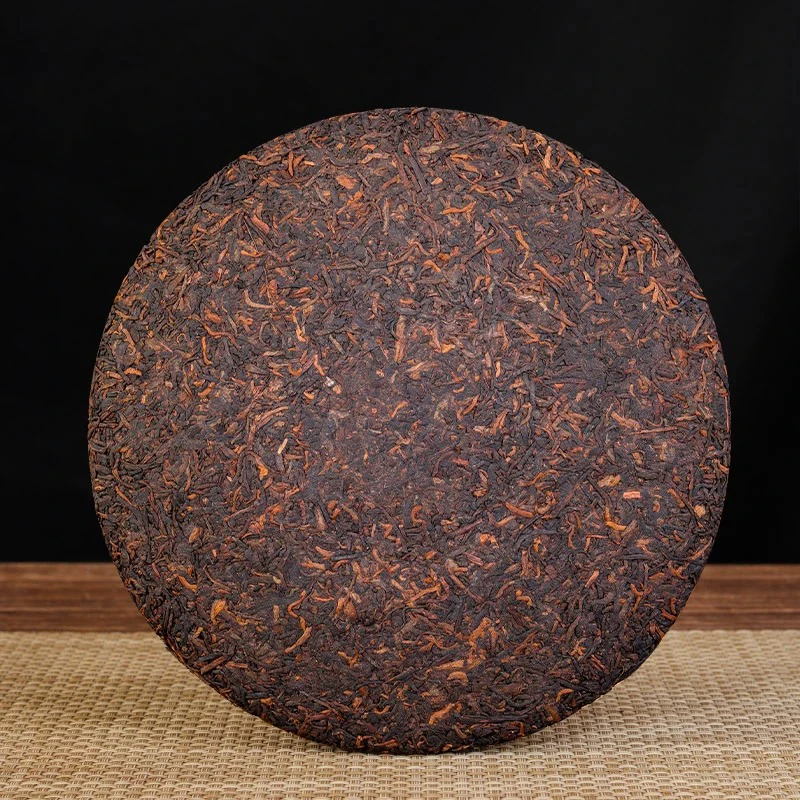 2011年（357g熟普饼茶）珍藏熟茶 枣香枣甜陈香