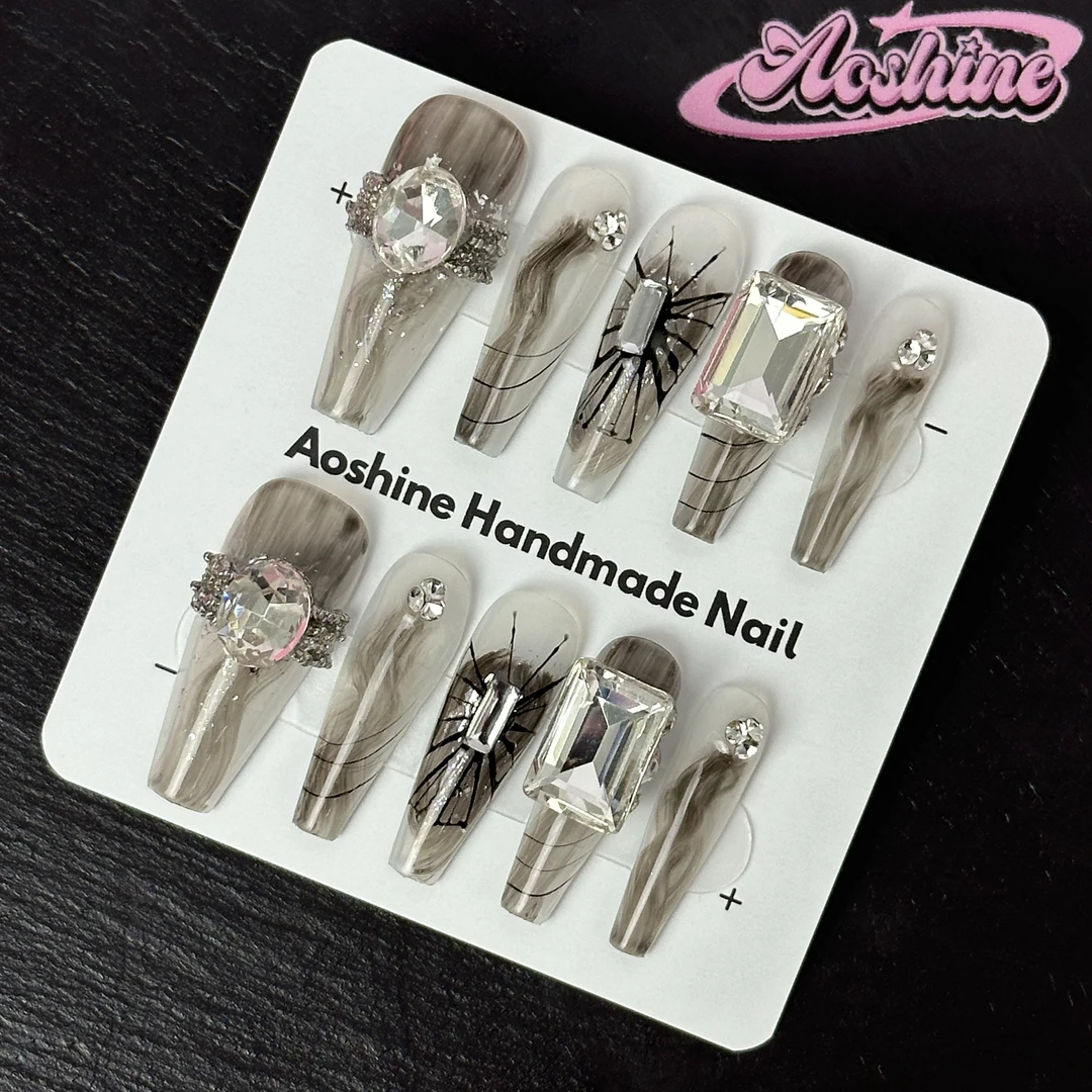 晕染方钻 | Aoshine好闪轻奢手工穿戴甲