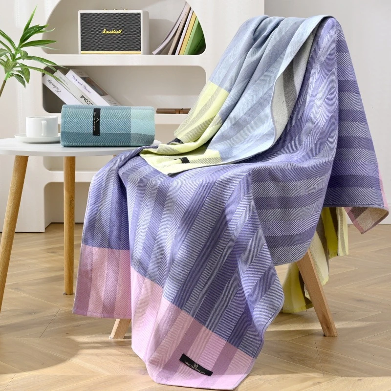 日式纱布棉毛巾a类纯棉毛巾浴巾套400g春夏薄款家用洗澡毛巾浴巾i