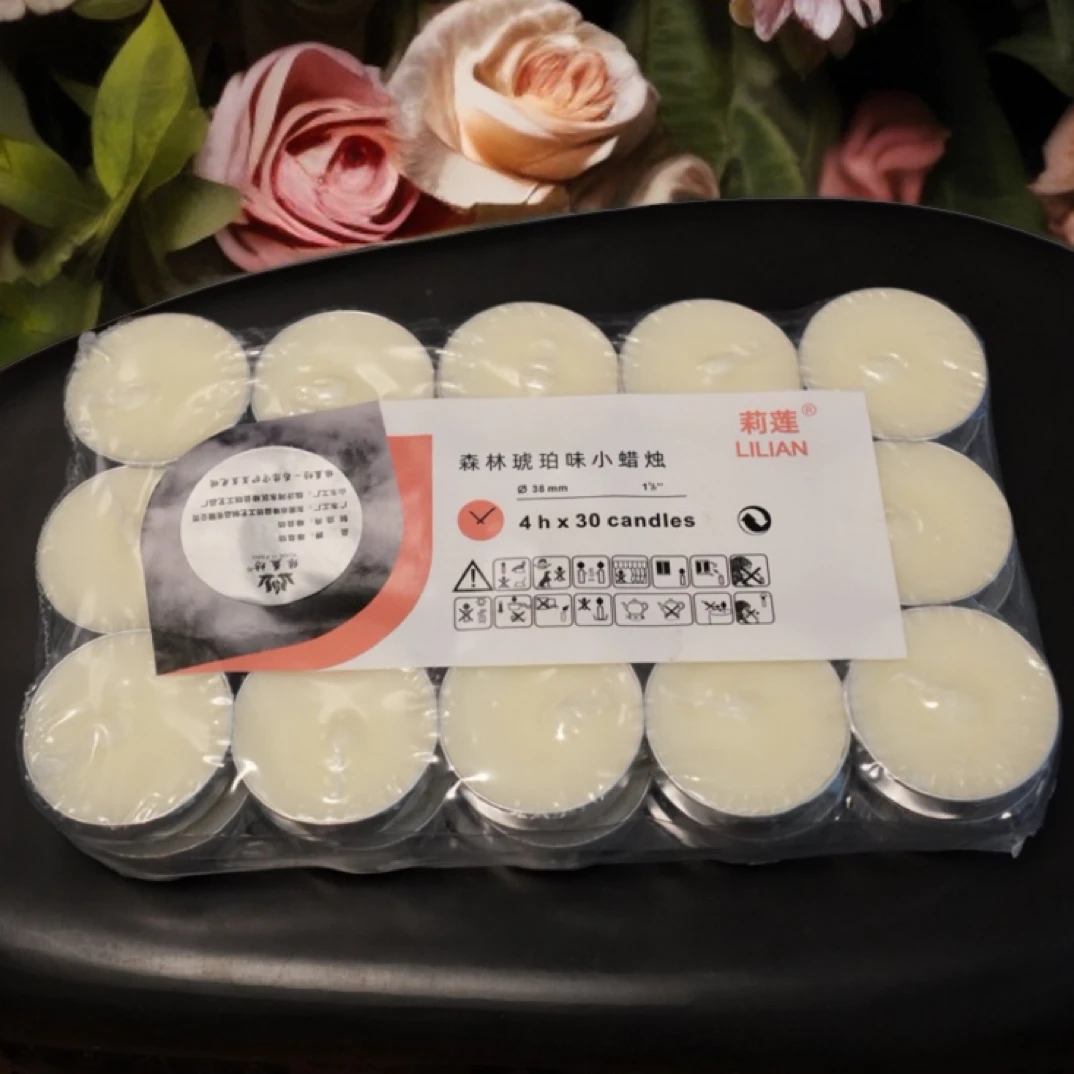 【南瓷轩茶器】森林琥珀小蜡烛一盒30粒