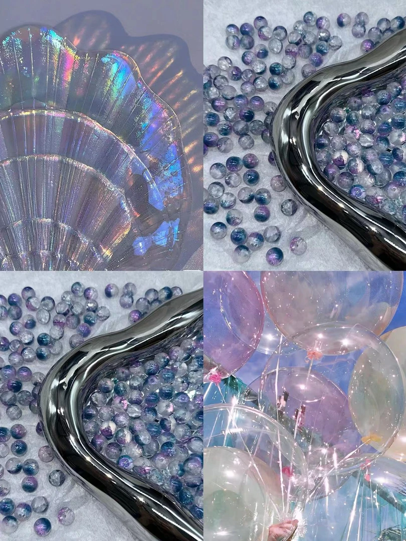 10m玻璃琉璃珠串珠散珠圆珠异形珠批发流行款超闪1-200