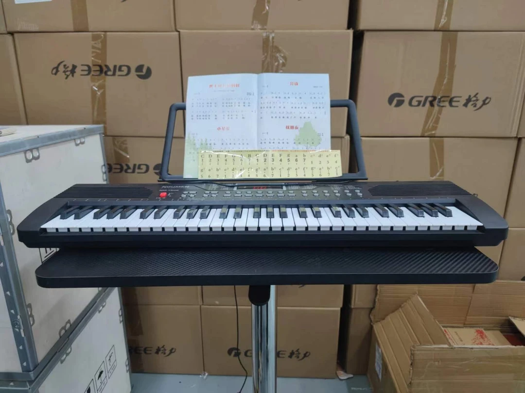 61键多功能幼师教学电子钢琴初学琴双键盘电子琴