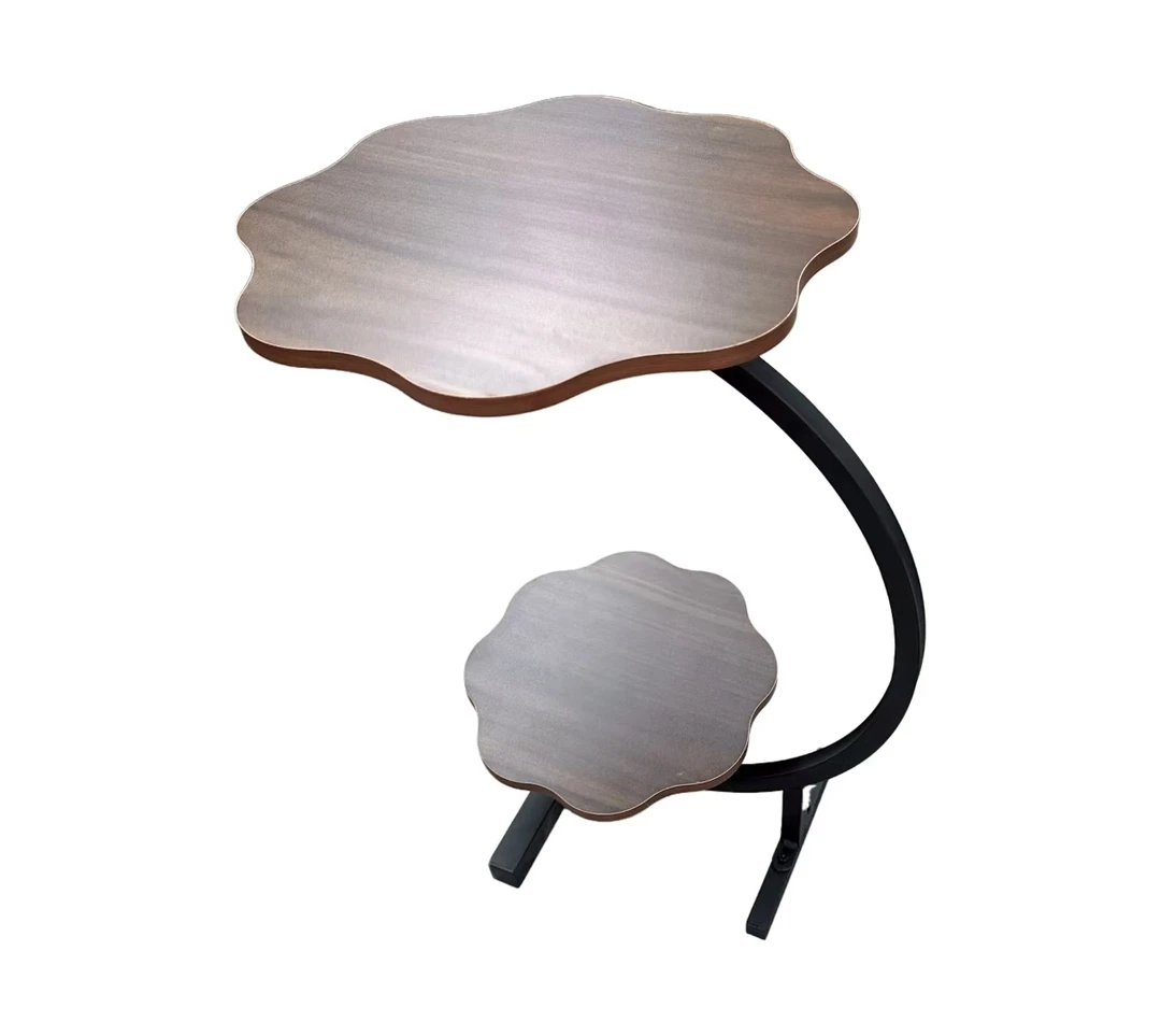 双层简易床头置物架北欧风轻奢云朵小茶几床头柜客厅沙发边桌简约