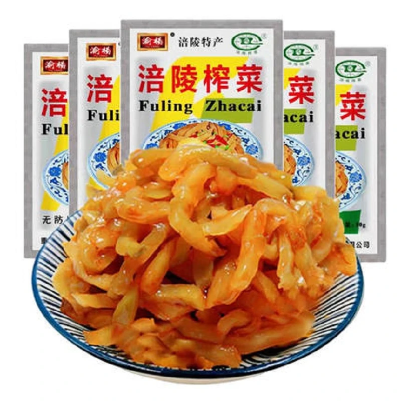 涪陵榨菜去皮渝杨榨菜丝不辣咸菜泡菜下饭菜特产腌制新鲜鲜嫩整箱