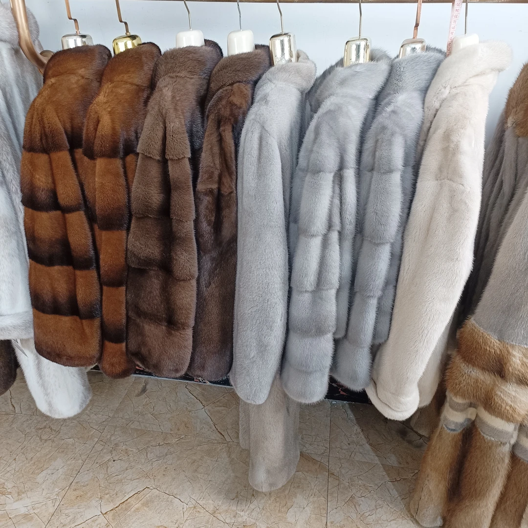 冬季时尚貂皮男女装临时链接(以直播间实物为准)水貂皮草女外套