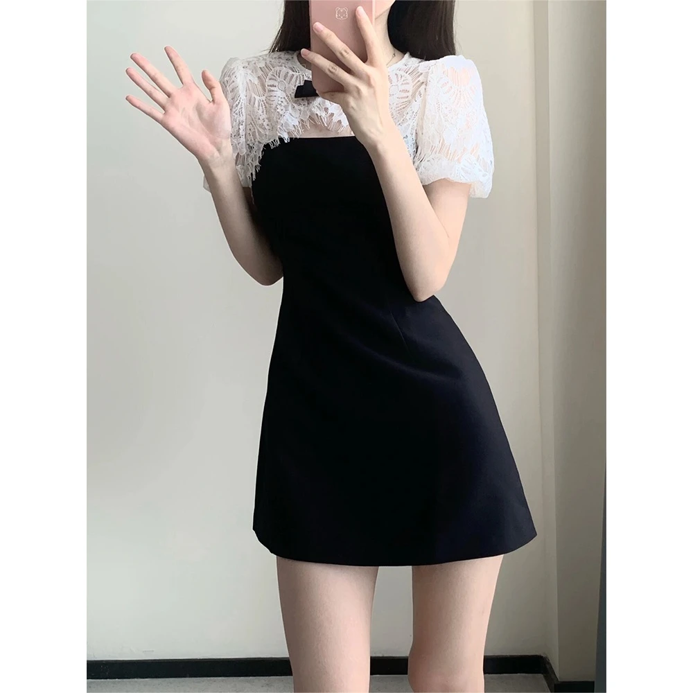 清货-气质显瘦收腰法式连衣裙-VV