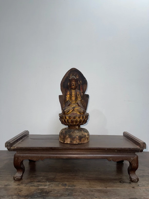 清早期老樟木摆件