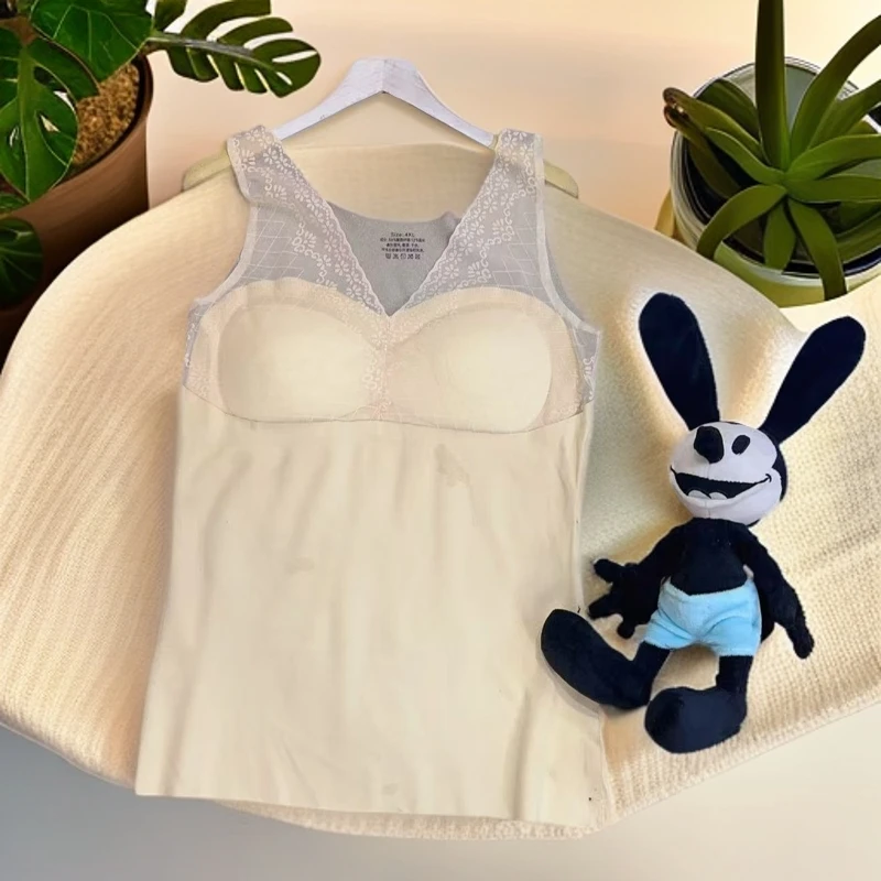 Yang NaNa+【红人上新】百搭大秋冬款蕾丝美背吊带（垫子可以拿出来）