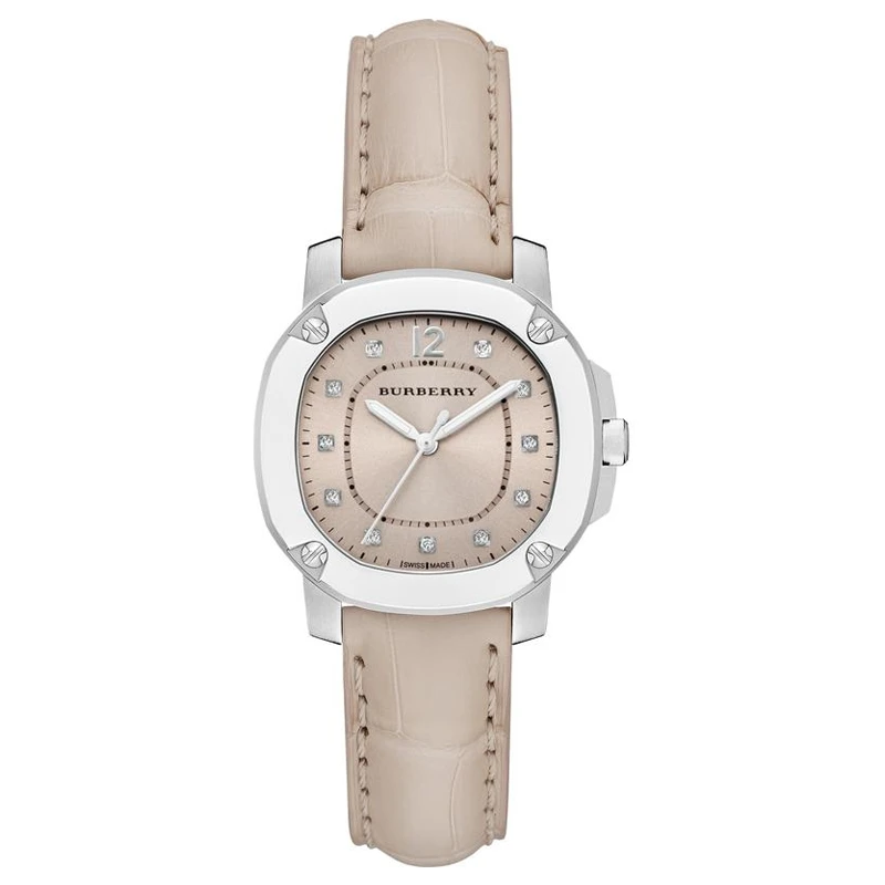 【周周专属】Burberry博柏利鹦鹉螺皮革石英腕表34表盘BBY1802