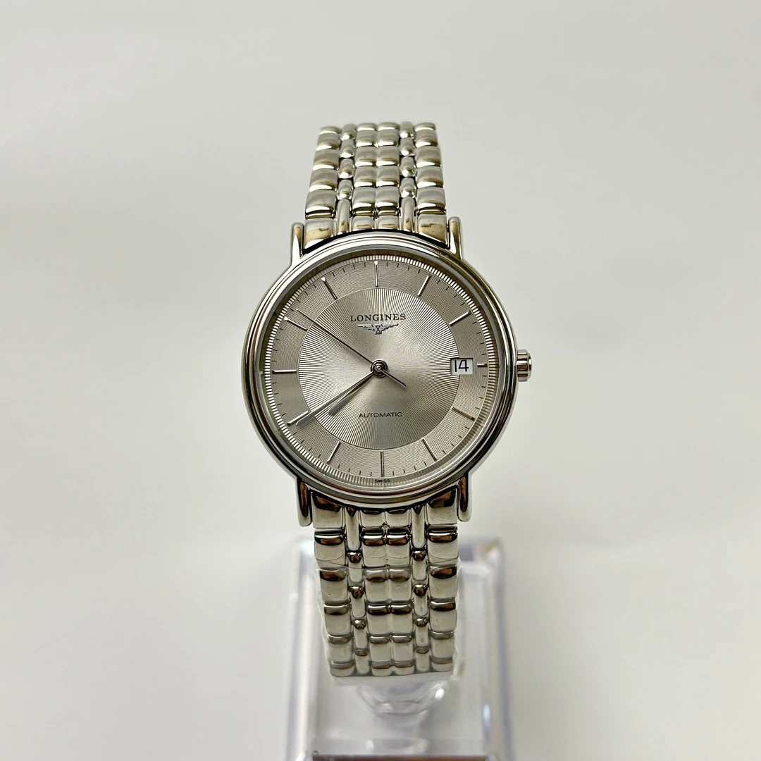 95新 Longines/浪琴 G0304/自动机械瑞士名表/表径34mm原装简约