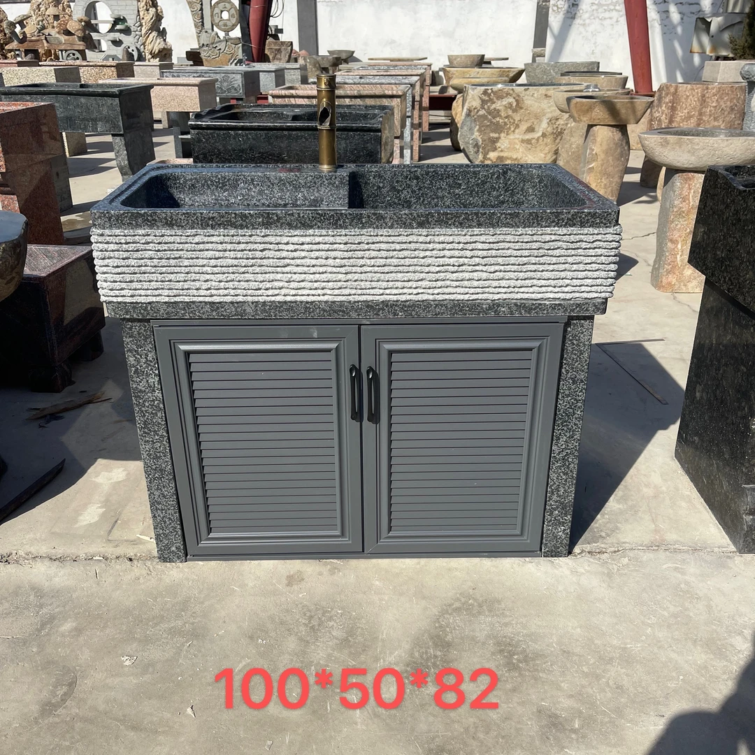 石雕花岗岩洗手盆洗衣池